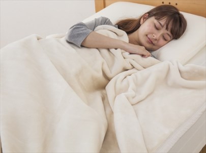 無着色 オーガニックコットン使用綿毛布 (毛羽部分) シングル [1364]