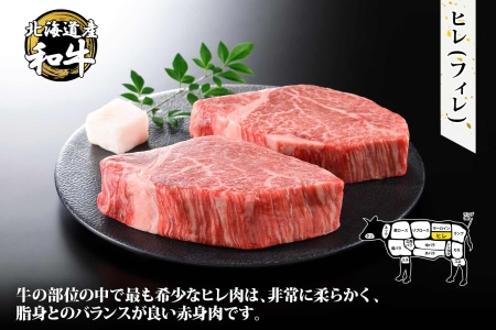 霜降り 黒毛和牛 A4 A5 等級 ヒレステーキ 150g前後×2枚 計300g前後 牛肉 肉 牛 和牛 山わさび 醤油 漬け ワサビ 付 フィレ お取り寄せ 送料無料 北海道 弟子屈町 3354