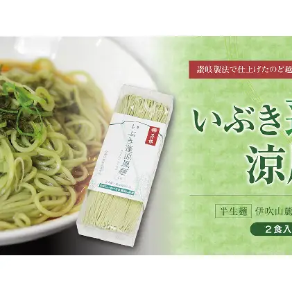 いぶき蓬（よもぎ）涼風麺 6人前 麺類 半生そうめん 素麺 そうめん 