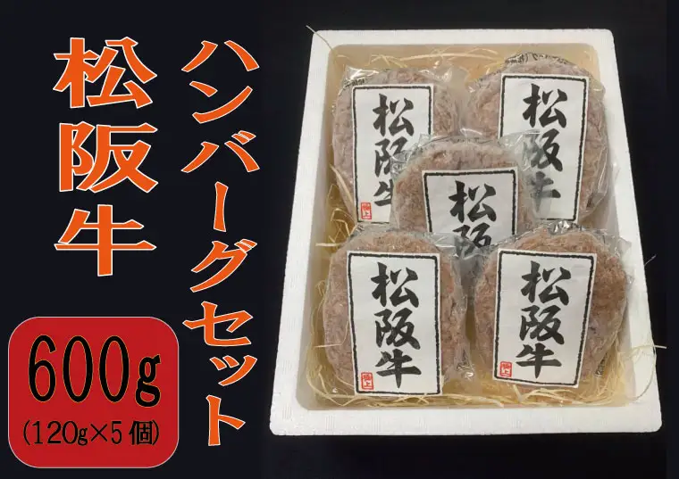 松阪牛ハンバーグセット(5P)