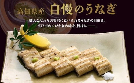 【3回定期便】手焼き 白焼きうなぎ1尾【国産 高知県産白焼きウナギ】