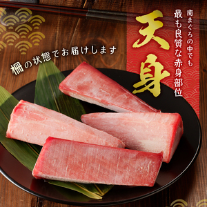 赤身好き必見 天然南まぐろ 筋が少ない天身 約700g (a15-459)