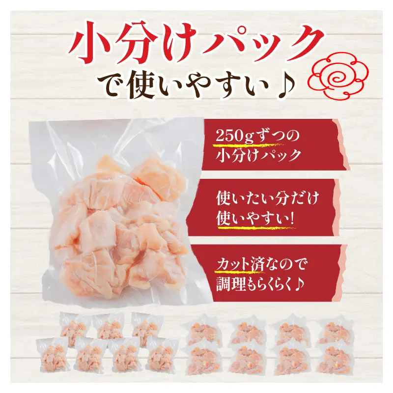 宮崎県産 鶏肉 モモ・ムネ切り身 合計4kg 鶏肉