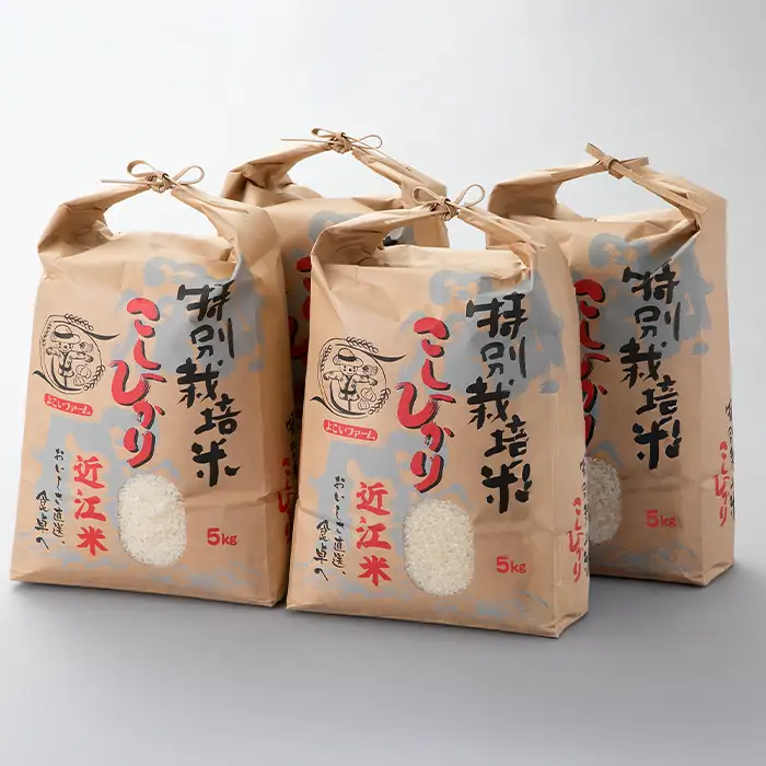 【C-547】よこいファーム 特別栽培米コシヒカリＢ　20kg（5kg×4） ［高島屋選定品］