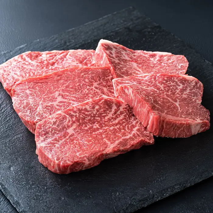 【A-018】大吉商店 近江牛ランプステーキ　５枚／計４５０g ［高島屋選定品］