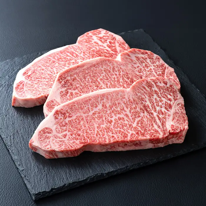 【A-026】大吉商店 近江牛厚切りロースステーキ 　３枚／計６００g［高島屋選定品］