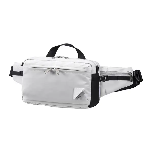 豊岡鞄 CIE WEATHER BODYBAG with MARKET BAG（071954）グレー / 木和田正昭商店 撥水 ウエストポーチ ボディバッグ ウエストバッグ メンズ レディース スマートフォン 財布 A5手帳収納 エコバッグ付属