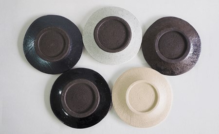 【波佐見焼 マルヒロ】BARBAR たたら 8寸皿セット（5点）全5柄 [EB19] 波佐見焼