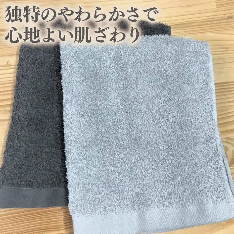 ナチュレル 泉州ハンドタオル10枚（グレー系）