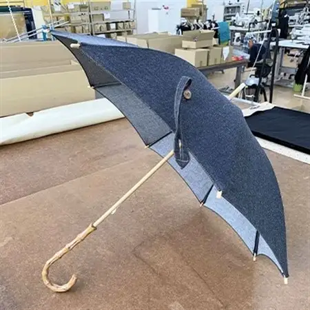 岡山デニムの日傘(ブラックマット)_装飾品・工芸品  服飾小物 _【1113525】