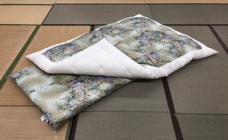 ふとん打ち直し　抗菌抗ウイルスフルテクト加工生地　みず穂柄　２枚組【CW89W1】