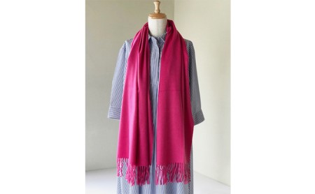 カシミヤ100％ストール幅50cm　(ピンク) RF236-NT