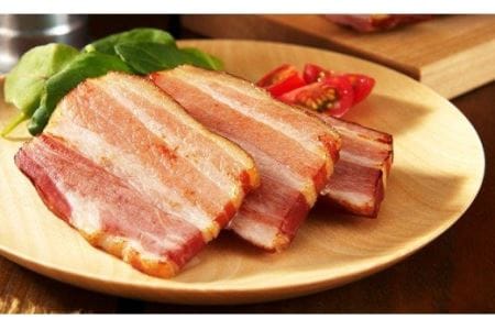 函館カール・レイモン ベーコン 180g 2個 360g セット カールレイモン ハム 豚 炒め物 焼き肉用 豚肉 豚バラ ジャパンフードセレクション グランプリ 受賞 北海道 函館 送料無料 お取り寄せグルメ_HD052-004