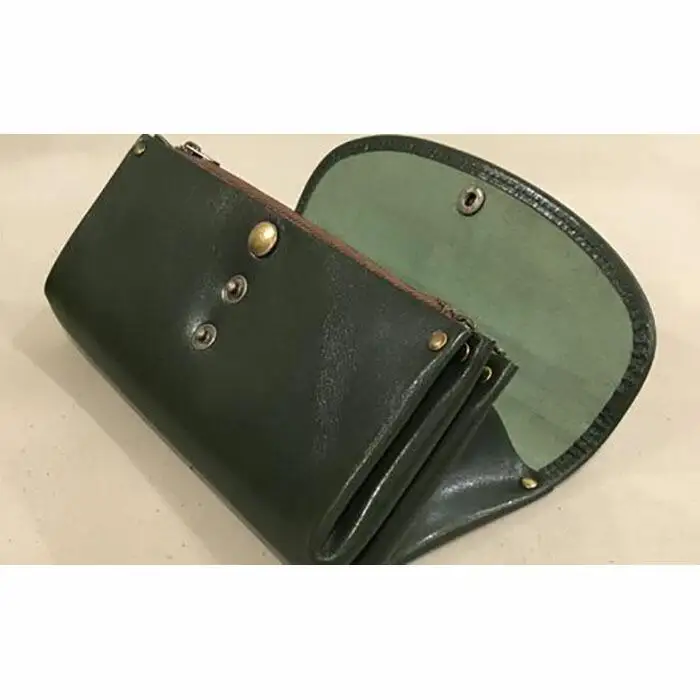 【alto.】ふんわりジャバラ長財布　AKEW-0400（グリーン）