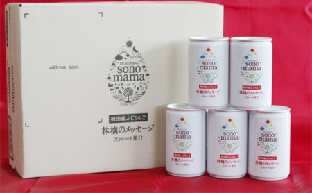 りんごジュース「sonomama」（160g×20本）【オリジナルグラス付き】 飲料 