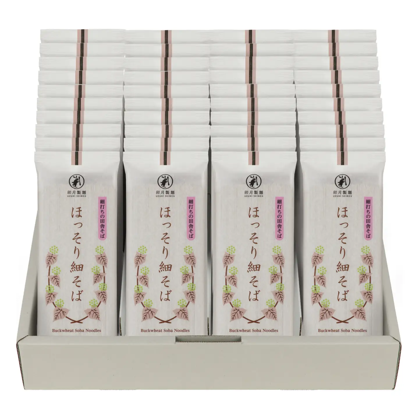 卯月製麺 「ほっそり細そば」 80人前 (200g×40袋) 計8kg　036-F-UZ013