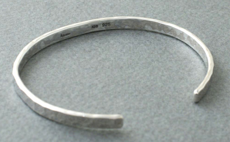 シルバー950バングルブレスレットK18スター付きレディースサイズ | アクセサリー シルバー ブレスレット バングル 腕輪 シンプル おしゃれ プレゼント ギフト 贈り物 シルバー950 岐阜県 瑞穂市 ※離島への配送不可