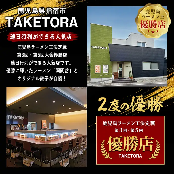 鹿児島ラーメン王 TAKETORA 勝武士 ラーメン 開聞岳 10食 TAKETORA IB104-001 ラーメン ラーメン 