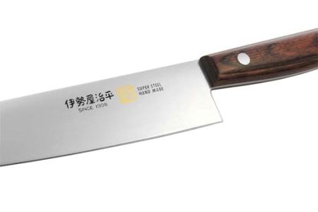 H20-91 ペティ150mm 伊勢屋治平 モリブデン鋼 マホガニーパッカー柄 (E-2)