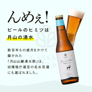 FYN9-010 【ESSEふるさとグランプリ受賞】クラフトビール 月山ビール 2種セット（ピルスナー・ミュンヒナー） 地ビール こだわり お酒 山形県 西川町