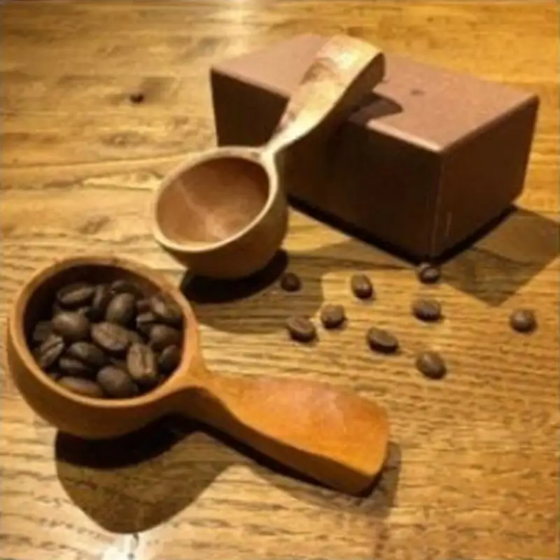 手彫りの珈琲さじ(木材：職人おまかせ)【GOOD WOOD WORKS】_HA0044