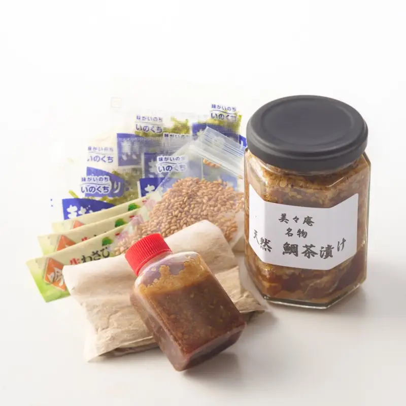 「美々庵」名物 天然鯛茶漬けセット_HA0102