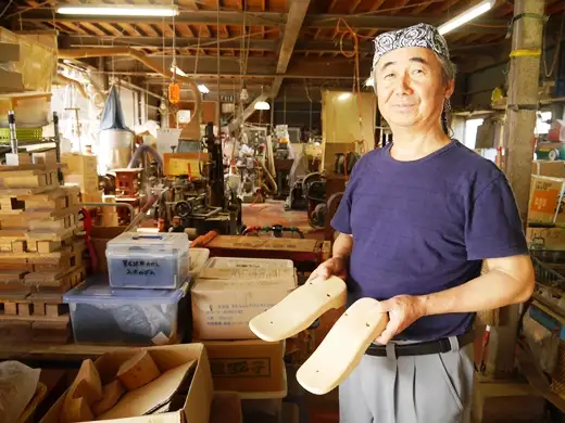 高級本柾下駄（紳士用）