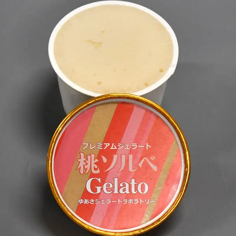 プレミアムジェラート／桃 ももソルベ 12個セット／ジェラート シャーベット アイスクリーム 100ml ／ゆあさジェラートラボラトリー 紀伊国屋文左衛門本舗 SenZanAn Premium Ice Cream【kstb700-10】