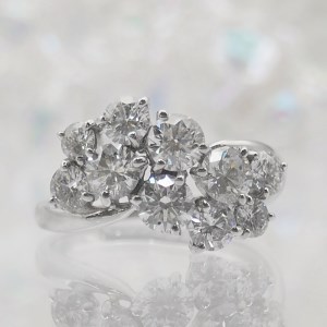 2ct プラチナ ダイヤモンド リング　HR-005661