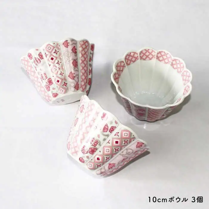 【波佐見焼】花離宮 10cm ボウル 3個セット 食器 皿 【石丸陶芸】 [LB70] 波佐見焼 食器