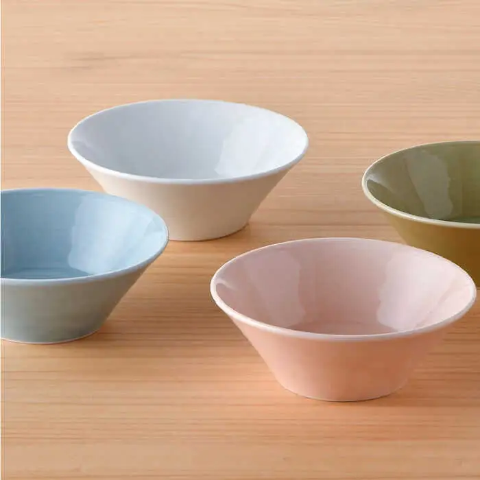 【波佐見焼】パステルカラー 4色 高台 小鉢 小皿 食器 ボウル 【舘山堂】 [RC25]  波佐見焼