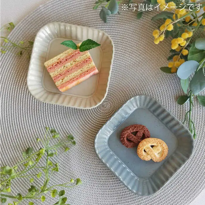 【波佐見焼】プリーツ テーブルセット 小皿 長皿 大皿 マグカップ 花瓶 食器 皿 【和山】 [WB117]  波佐見焼