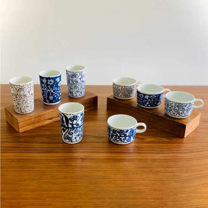 【波佐見焼】フラワーパレード パーティセット 24点セット 小皿 マグカップ 食器 皿 【和山】 [WB118]  波佐見焼