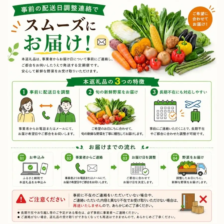 旬の野菜セット 6ヶ月の定期便　【 朝どれ 野菜 やさい 新鮮 】