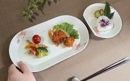 田清窯 組める有田焼 煌めく木蓮花 プレート皿 2枚セット 食器 器 うつわ 陶磁器 皿 ギフト 贈答 35000円 3.5万円 ec002
