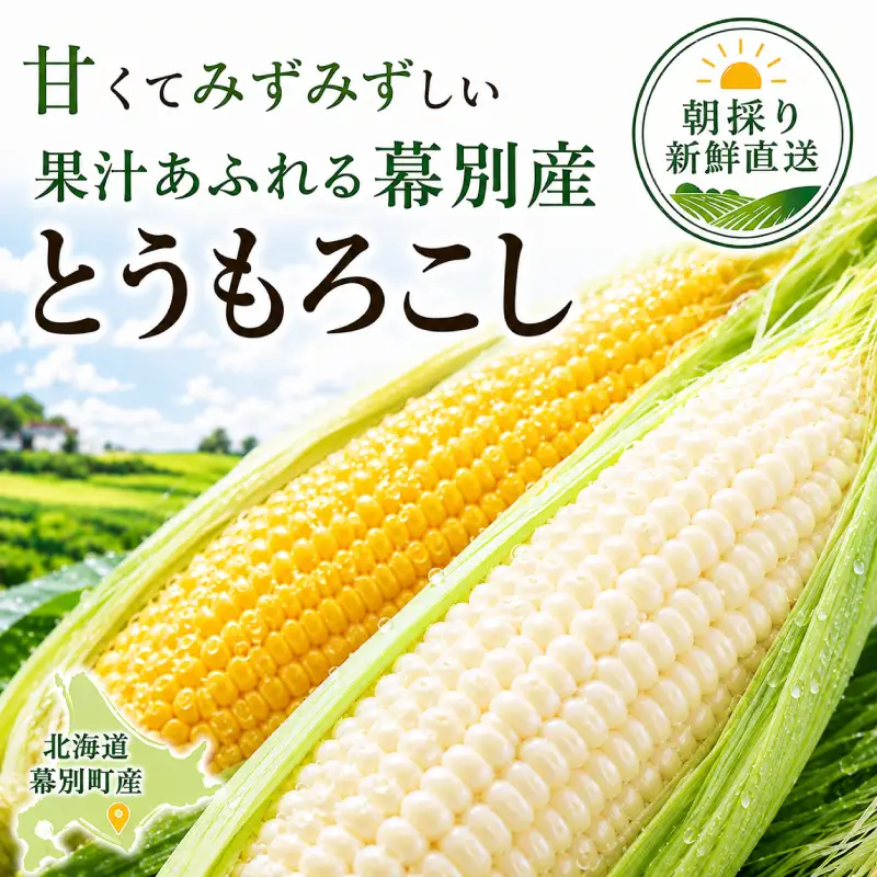 先行予約 2026年 黄・白とうもろこし 計10本 とうもろこし