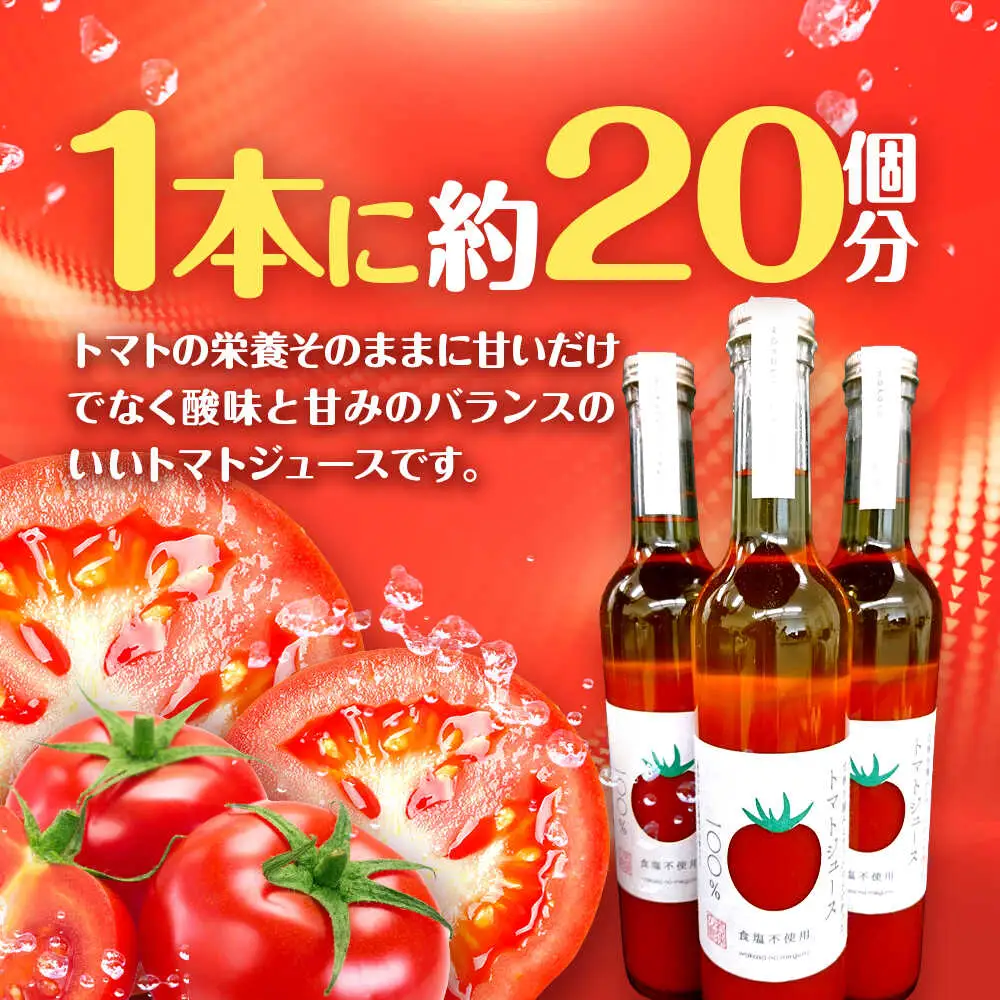 めぐみでぃトマト100%ジュース　500ml×3本　若狭の恵 小浜市 / 若狭の恵 [BFAG002]