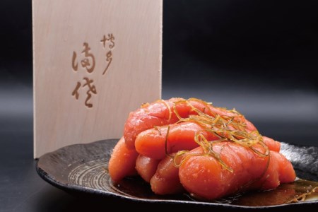 【贈答にも◎】辛子めんたい昆布漬 400g《木箱入り》