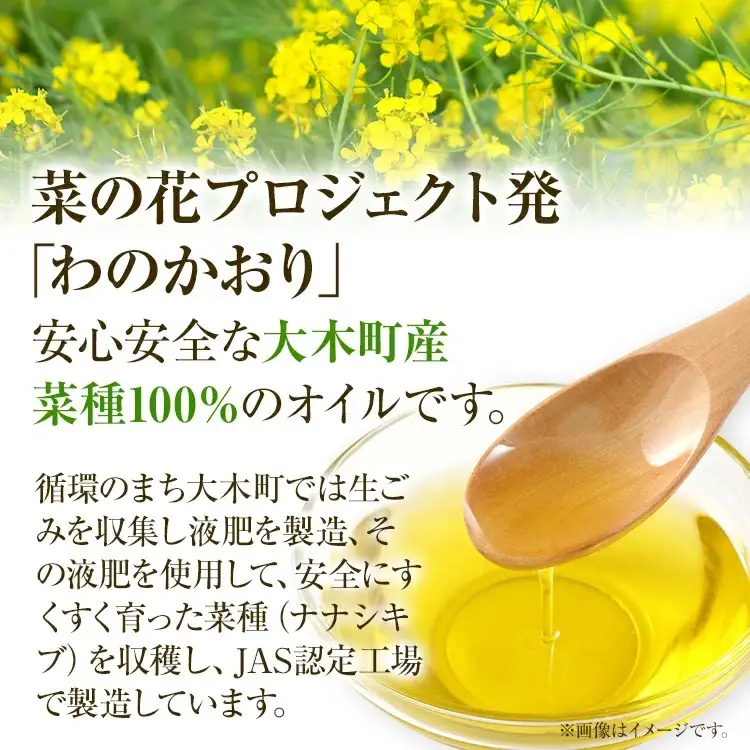 油 わのかおり(250ml×4本) | 菜種油 プレミアムピュアオイル CD25