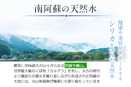 【12か月定期便】南阿蘇村 天然水 300mlボトル×30本（スタイリッシュラベル） 12回お届けで計360本！ハイコムウォーター 《お申込み月の翌月から出荷開始》 熊本県南阿蘇村 天然水