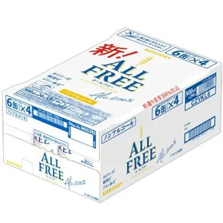 サントリー「オールフリー」500ml 1ケース(24本)【京都 天然水のビール工場産】【配送不可地域：離島・沖縄県】【1251625】