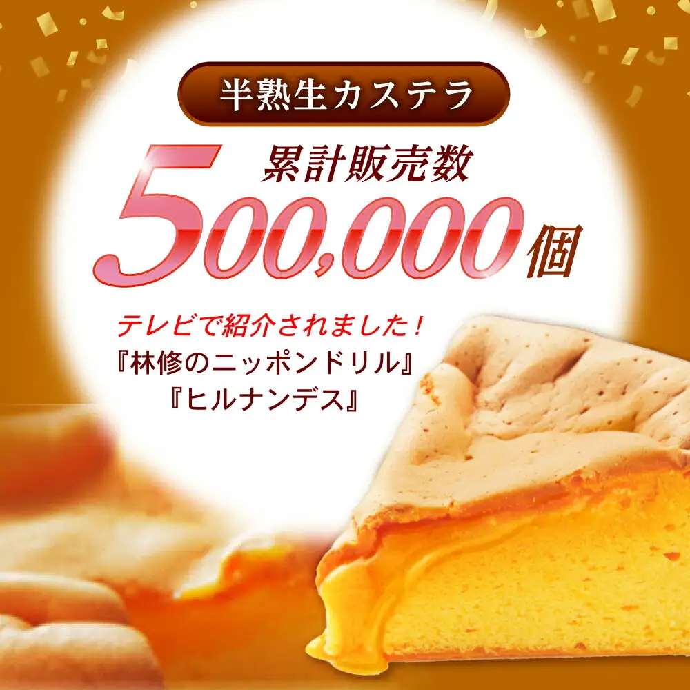 半熟生カステラ3個(プレーン・メープル・ショコラ)×3セット / カステラ かすてら 卵 人気 長崎 / 諫早市 / 株式会社菓秀苑森長 [AHAG008]