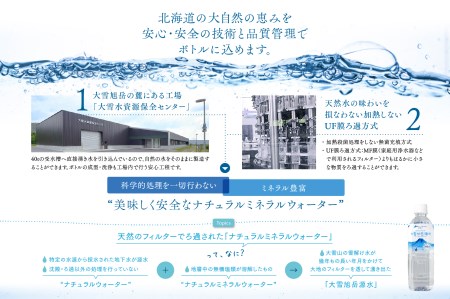 【6ヵ月定期便】大雪旭岳源水（500ml×48本）