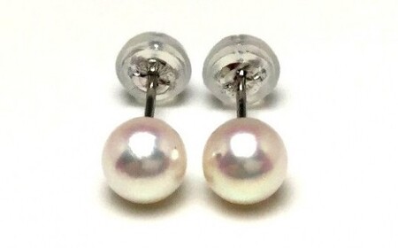 Pt900 アコヤ真珠 5-5.5mm ピアス 真珠 パール