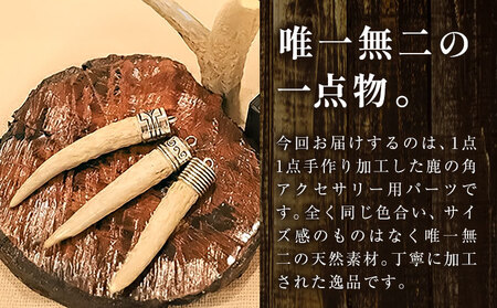 天然・鹿の角アクセサリー用パーツ 