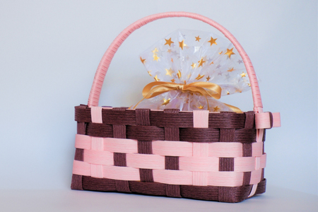 クラフトバンド バッグ 花結び おでかけバッグ