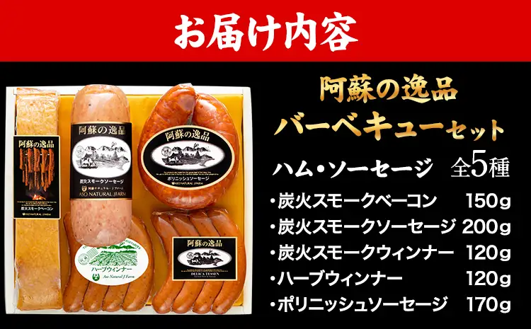 【ふるさと納税】DLG7連続金賞受賞！『阿蘇の逸品』ハム・ソーセージ バーベキューセット《30日以内に出荷予定(土日祝除く)》物産館自然庵 ハム ソーセージ ウィンナー ベーコン st-p