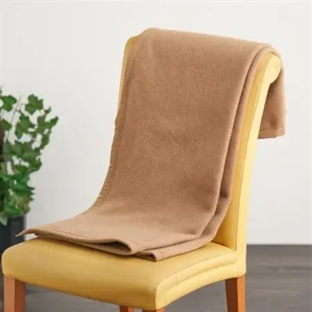 キャメル毛布　ハーフサイズブランケット　140cm×100cm　お昼寝にもどうぞ【1258877】