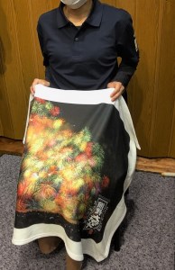 熊野大花火 フリースブランケット　彩色千輪【mrm0128】