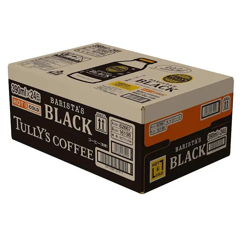 TULLY'S COFFEE BARISTA'S BLACK（バリスタズブラック）390ml ×1ケース(24本) F2Y-4704